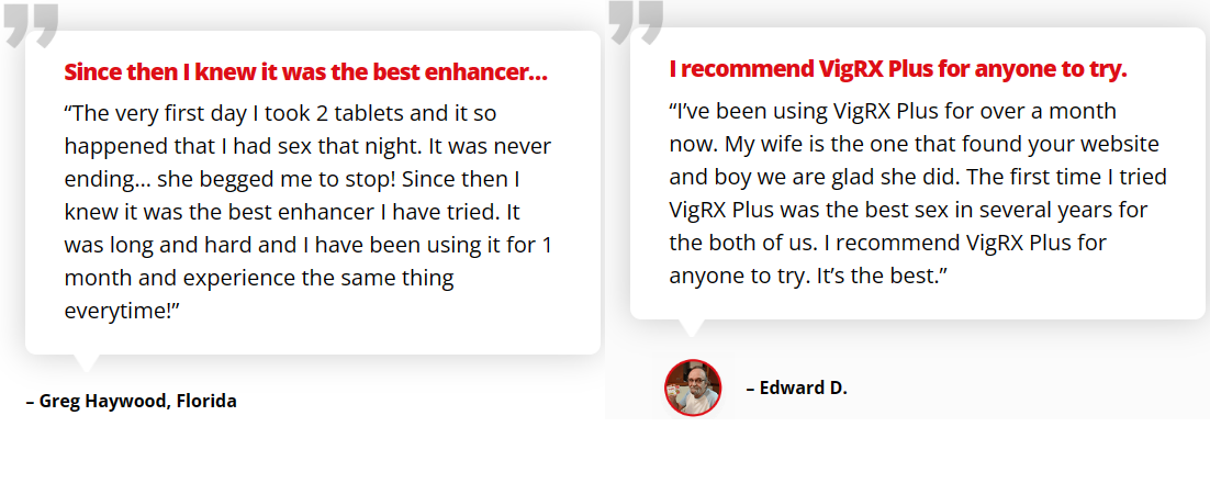 VigRX Plus Customer Reviews